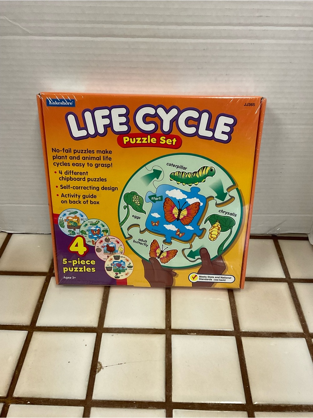 Lakeshore Life Cycle Puzzle Set - Orange